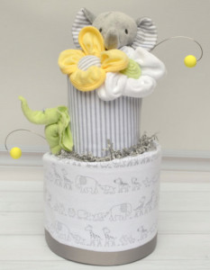 baby shower diaper cake elephant