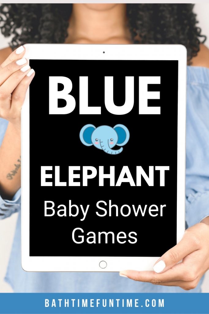 Elephant baby shower games perfect for your elephant baby shower theme or boy baby shower! Perfect for small or large baby showers with up to 80 guests.